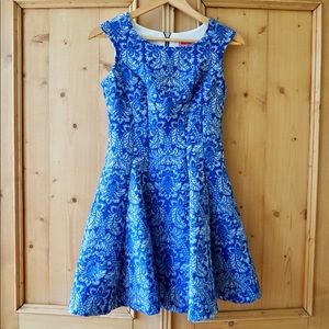 Betsey Johnson Jacquard Fit & Flare Dress